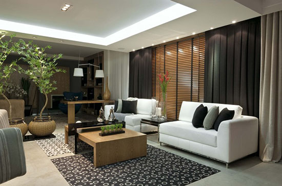 Cortina em Tecido modelo 6