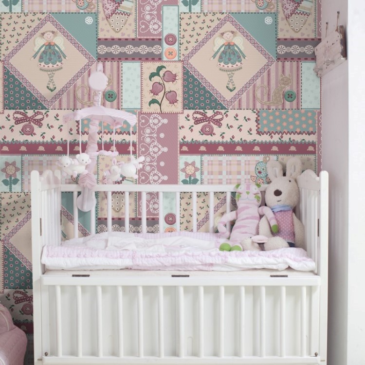 Papel de Parede Adesivo Patchwork