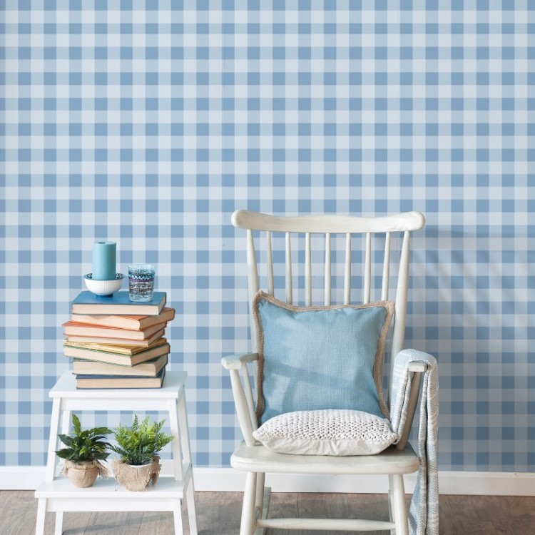 Papel de Parede Adesivo Xadrez