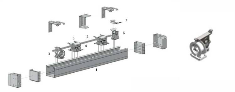 Persiana horizontal acionamento standard corda e corda