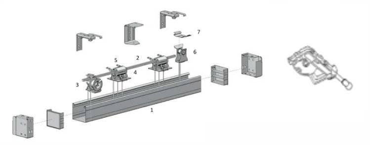 Persiana horizontal acionamento standard haste e corda